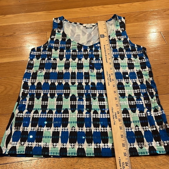 Boden womens multi color sequins tank top size 6 . - Picture 7 of 9